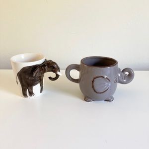 3D Elephant Mug Set